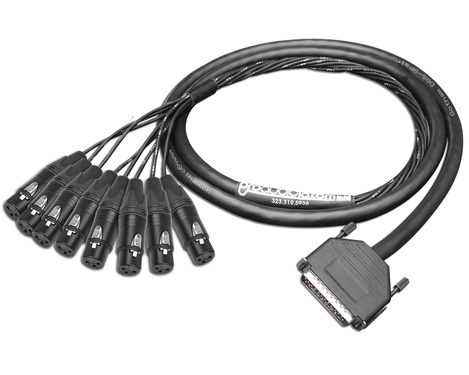 Gotham DGS-8 Pair, Dsub-XLRf, 0,5m