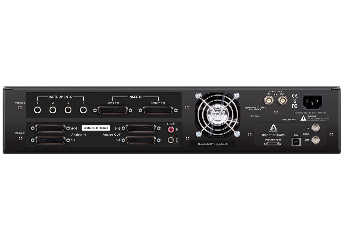 Apogee Symphony I/O Mk II 16X16+8MP Pro Tools HD