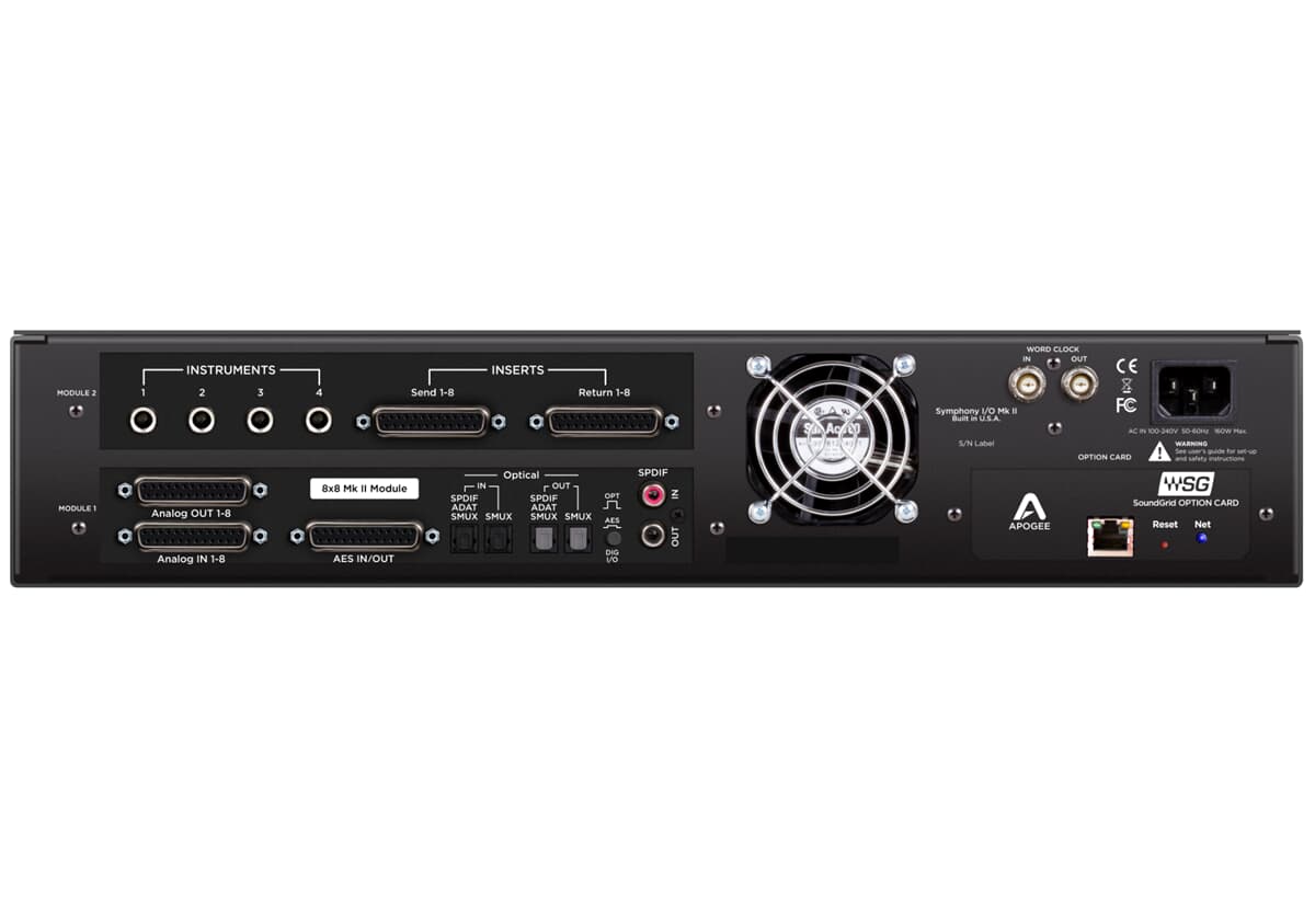 Apogee Symphony I/O Mk II 8X8+8MP SoundGrid